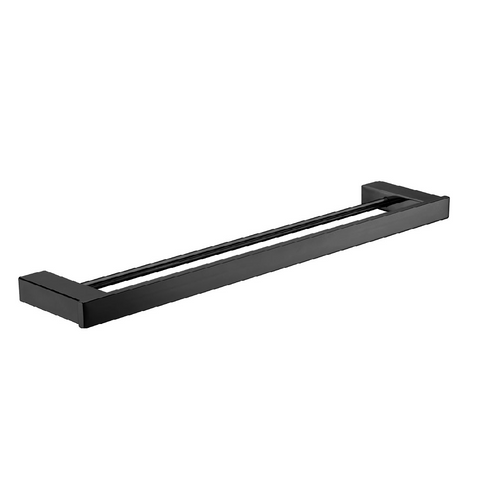Fienza Koko Double Towel Rail 810mm Matte Black 85008810 (4597287616572)