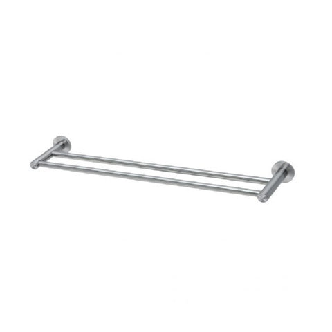 Phoenix Radii SS 316 Double Towel Rail Round Plate 600mm Stainless Steel RA813-51