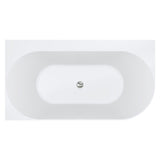Fienza Chloe Right Hand Acrylic Corner Freestanding Bath 1400mm Gloss White FR75-1400R