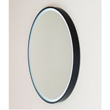 Remer Sphere Mirror LED 800x800mm Matte Black Aluminium Frame S80-MB