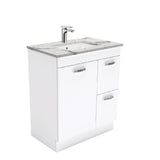 Fienza Unicab Calacatta Marble Kicker 750mm Vanity (Right Drawers) SM75NKWR (4597289779260)