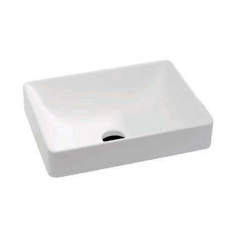 Fienza Kados Semi Inset Cast Stone Basin White CSB05