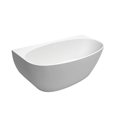 Fienza Keeto 1700mm Back to Wall Acrylic Bath White FR651700 (4597288075324)