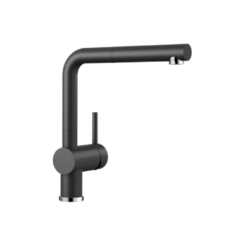 Blanco Linus-S Silgranit Mixer with Pull Out Spray Anthracite (Earthy Black) LINUSSA 519371