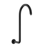 Fienza Classical Swan Neck Shower Arm Matte Black 422116B