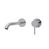 Fienza Kaya Wall Basin/ Bath Mixer Set Round Plate 200mm Outlet Chrome 228104-200 (4705865662524)