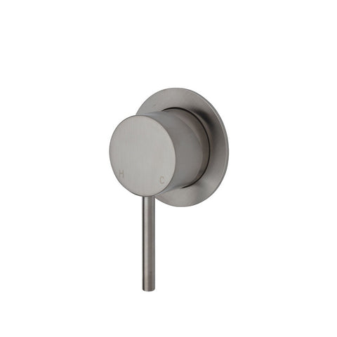 Fienza Kaya Wall Mixer Small Round Plate Brushed Nickel 228101BN (4705866678332)