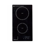 Artusi Cooktop 30cm 2 Zone Induction Hob Touch Control Black AID32A (4615427129404)