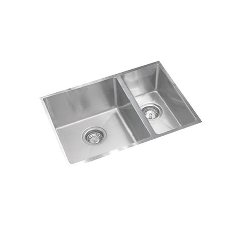 Everhard Excellence Squareline Double Bowl 670mm Stainless Steel 72150