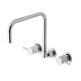 Phoenix Vivid Pin Lever Wall Sink Set Squareline Chrome VP815 CHR