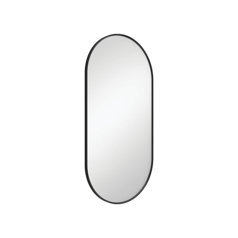 Fienza Mirror Empire 450x900mm Oval Matte Black FMP4590B