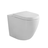 Fienza Koko Wall Faced Pan and Thick Seat Gloss White S-Trap K002376A-PS