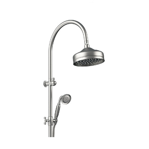 Fienza Lillian Twin Shower Rail Brushed Nickel 455114BN (4689840898108)