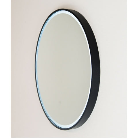 Remer Sphere Mirror LED 600x600mm Matte Black Aluminium Frame S60-MB