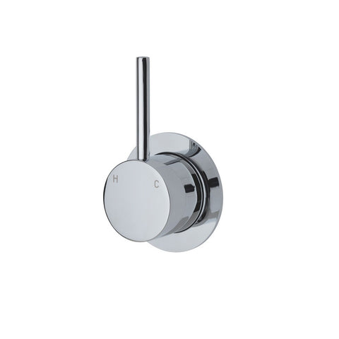 Fienza Kaya Up Wall Mixer Small Round Plate Chrome 228114 (4705866055740)