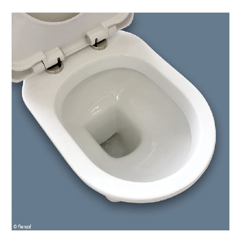Fienza RAK Washington Front Lever Adjustable Link Toilet Suite S-Trap 270-320mm White 870630WA