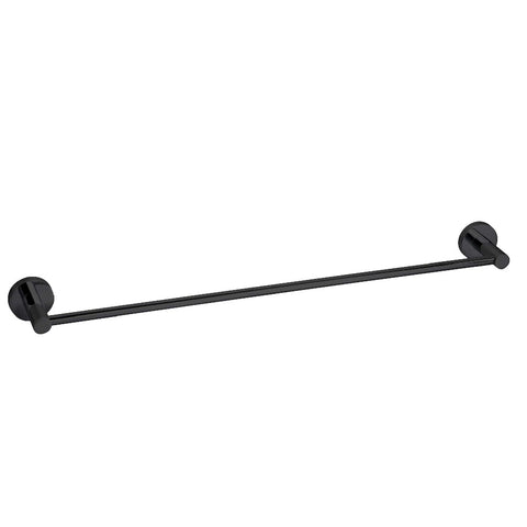 Seima Ithaca Single 800mm Towel Rail Matte Black 191929