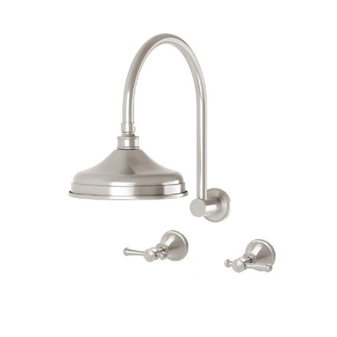 Phoenix Nostalgia Lever Shower Set Brushed Nickel NS121L-40 (4659229163580)