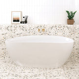 Fienza Dayo Acrylic Freestanding Bath 1700mm Gloss White FR94-1700