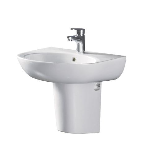 Fienza Stella Care Wall Hung Basin with Shroud 1th White RB379S