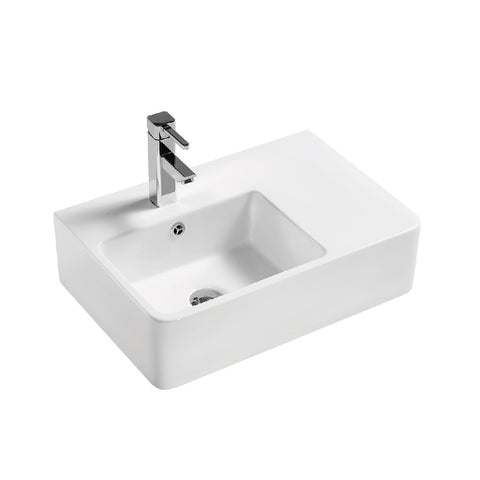 Fienza Delta Care Left Hand Wall Hung Basin 1th White RB2275L