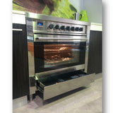 Kleenmaid Oven 90cm Freestanding Dual Fuel OFS9021