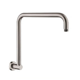 Fienza Round Fixed Gooseneck Wall Arm Brushed Nickel 422111BN (4705870938172)