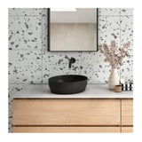 Oliveri Naples Basin Round Counter Top Matte Black NA3771B