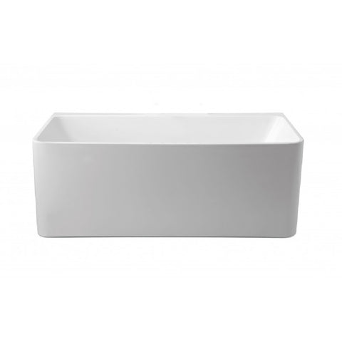 BelBagno Alto 1700mm Freestanding Bath Acrylic White BB52-1700 (Bonus: Pop up waste colour included)