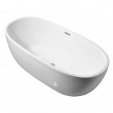 Belbagno Ally 1500mm Freestanding Bath Arcylic White BB9572