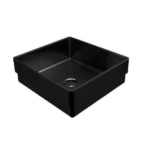 Oliveri Milan Rectangular Basin Inset Stainless Steel Black MI50BK