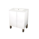 Everhard Nugleam Vanity Unit 600mm with Legs White 77016