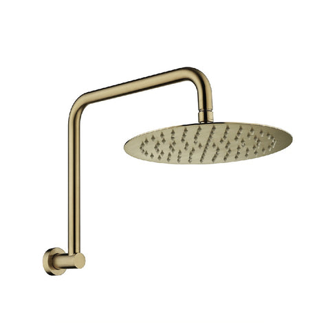 Fienza Kaya Gooseneck Shower Arm set Urban Brass 411125UB-A (4705871790140)