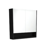 Fienza Mirror Cabinet 900mm with Undershelf Matte Black PSC900SB (4689840570428)