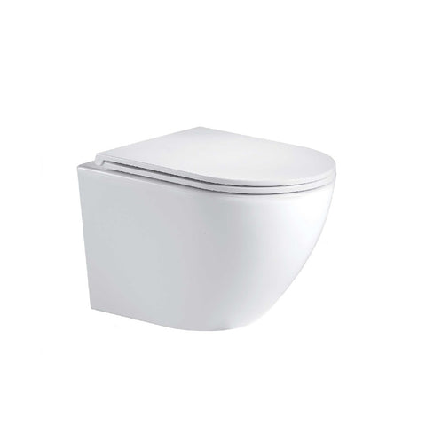 Seima Arko Toilet Wall Hung Rimless Pan Only Flat Seat White 191165 (4661499822140)