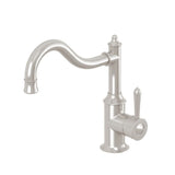 Phoenix Nostalgia Sink Mixer 220mm Shepherds Crook Brushed Nickel NS738-40 (4659228737596)