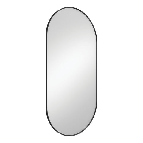 Fienza Mirror Empire 600x1200mm Oval Matte Black FMP60120B