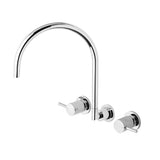 Phoenix Vivid Pin Lever Wall Sink Set Gooseneck Chrome VP810 CHR