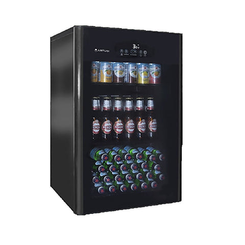 Artusi 108L Freestanding Beverage Centre Glass Door Black ABC1B (4615431159868)