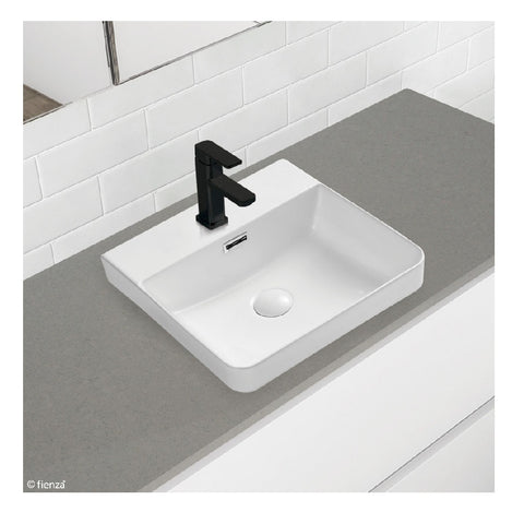 Fienza Petra Semi Inset Basin 1th White RB4063