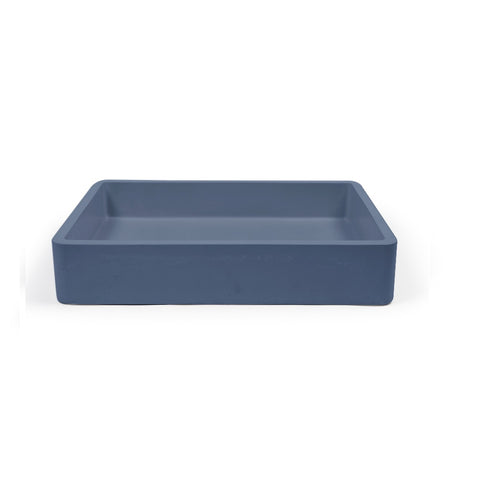 Nood Co Concrete Vesl Basin Rectangle Surface Mount Copan Blue VR1-1-0-Copan Blue