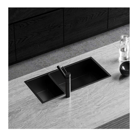 Oliveri Spectra 790x445mm Sink 1 & 1/2 Bowl Black SB35BK