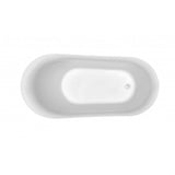Belbagno Romano 1500mm Freestanding Bath Acrylic White BB15-1500