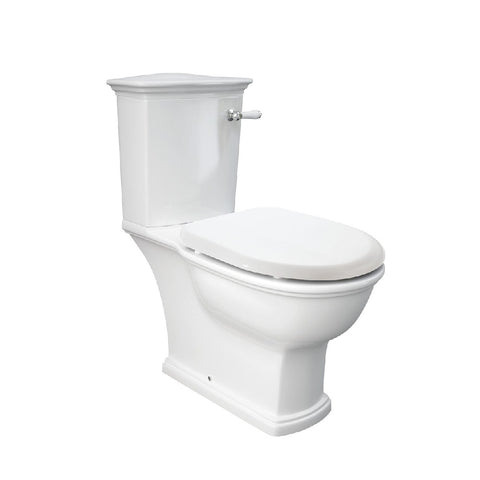 Fienza RAK Washington Front Lever Toilet Suite S-Trap 240mm White 060130WS