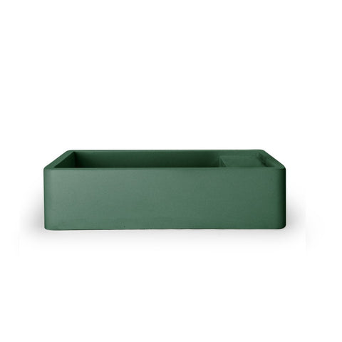 Nood Co Concrete Shelf 01 Basin Surface Mount Teal (No Taphole/No Overflow) SH1-1-NO-0-Teal