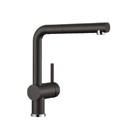 Blanco Linus-S Silgranit Mixer with Pull Out Spray Black (Matte) LINUSSB 526150