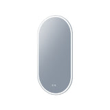 Remer Gatsby Mirror LED 450x900mm Brushed Nickel Aluminium Frame G4590D-BN