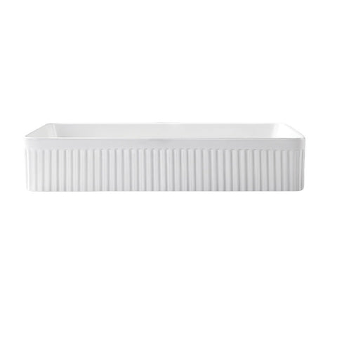 Fienza Eleanor Rectangular Above Counter Basin White RB467