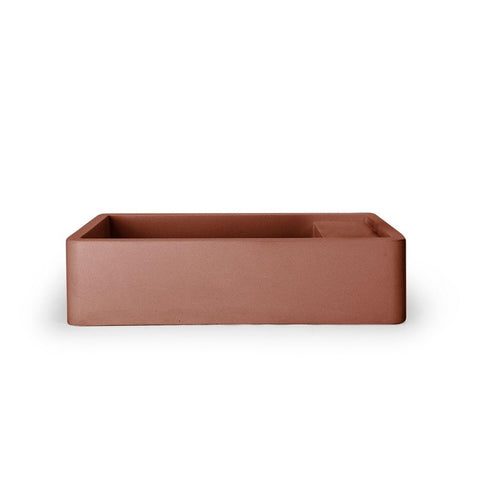 Nood Co Concrete Shelf 01 Basin Surface Mount Musk (No Taphole/Overflow) SH1-1-WO-0-Musk-OX
