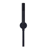 Meir Round Hand Shower on Fixed Bracket Matte Black MZ08-R